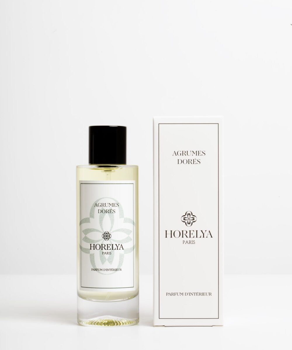 parfum d'ambiance agrumes dorés